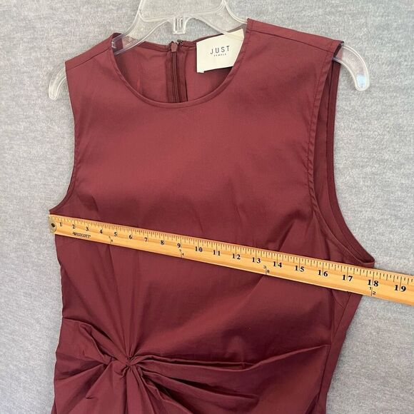 JUST Female Vadin Asymmetric Minimalist Top Small Sustainable Feminine Capsule - Picture 5 of 11